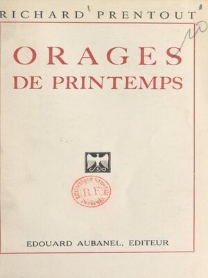 cover image of Orages de printemps